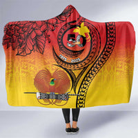 Papua New Guinea 50 Years Hooded Blanket Motuan Motifs LT7 One Size Colorful - Polynesian Pride