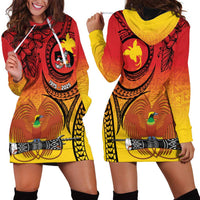 Papua New Guinea 50 Years Hoodie Dress Motuan Motifs