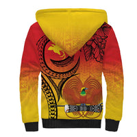 Papua New Guinea 50 Years Sherpa Hoodie Motuan Motifs LT7 - Polynesian Pride