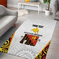 Personalized Papua New Guinea Area Rug Hapi De bilong Indipendens PNG