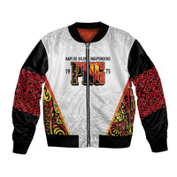 Personalized Papua New Guinea Bomber Jacket Hapi De bilong Indipendens PNG