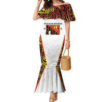 Personalized Papua New Guinea Mermaid Dress Hapi De bilong Indipendens PNG