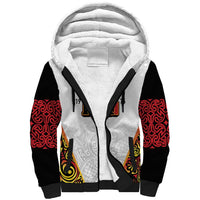 Personalized Papua New Guinea Sherpa Hoodie Hapi De bilong Indipendens PNG LT7 Unisex White - Polynesian Pride