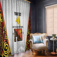 Personalized Papua New Guinea Window Curtain Hapi De bilong Indipendens PNG LT7 - Polynesian Pride