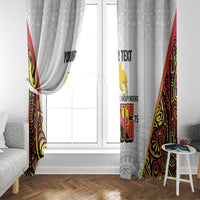 Personalized Papua New Guinea Window Curtain Hapi De bilong Indipendens PNG LT7 - Polynesian Pride