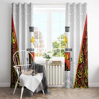 Personalized Papua New Guinea Window Curtain Hapi De bilong Indipendens PNG LT7 - Polynesian Pride