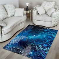 Aotearoa Taniko Matariki Area Rug Cosmic Blue