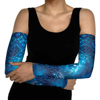 Aotearoa Taniko Matariki Arm Sleeves Cosmic Blue LT7 - Polynesian Pride