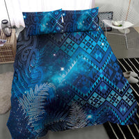 Aotearoa Taniko Matariki Bedding Set Cosmic Blue LT7 - Polynesian Pride