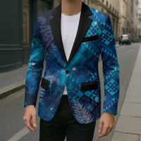Aotearoa Taniko Matariki Blazer Cosmic Blue LT7 - Polynesian Pride