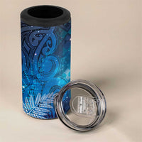 Aotearoa Taniko Matariki 4 in 1 Can Cooler Tumbler Cosmic Blue LT7 - Polynesian Pride