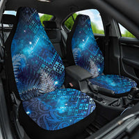 Aotearoa Taniko Matariki Car Seat Cover Cosmic Blue LT7 One Size Blue - Polynesian Pride