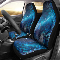 Aotearoa Taniko Matariki Car Seat Cover Cosmic Blue LT7 - Polynesian Pride