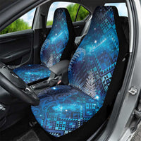Aotearoa Taniko Matariki Car Seat Cover Cosmic Blue LT7 - Polynesian Pride