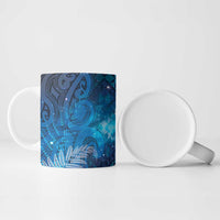 Aotearoa Taniko Matariki Ceramic Mug Cosmic Blue LT7 - Polynesian Pride