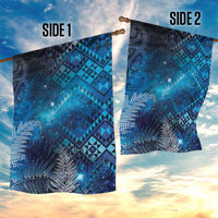 Aotearoa Taniko Matariki Garden Flag Cosmic Blue LT7 - Polynesian Pride