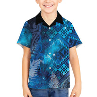 Aotearoa Taniko Matariki Hawaiian Shirt Cosmic Blue LT7 - Polynesian Pride