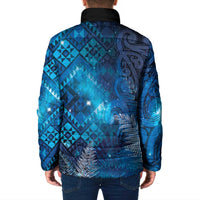 Aotearoa Taniko Matariki Padded Jacket Cosmic Blue LT7 - Polynesian Pride