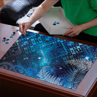 Aotearoa Taniko Matariki Puzzle Cosmic Blue LT7 - Polynesian Pride