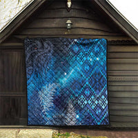 Aotearoa Taniko Matariki Quilt Cosmic Blue LT7 - Polynesian Pride