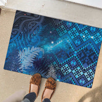 Aotearoa Taniko Matariki Rubber Doormat Cosmic Blue LT7 - Polynesian Pride