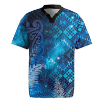 Aotearoa Taniko Matariki Rugby Jersey Cosmic Blue LT7 Blue - Polynesian Pride