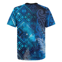 Aotearoa Taniko Matariki Rugby Jersey Cosmic Blue LT7 - Polynesian Pride