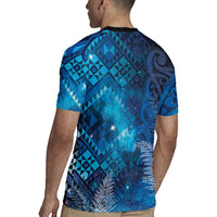 Aotearoa Taniko Matariki Rugby Jersey Cosmic Blue LT7 - Polynesian Pride