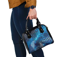 Aotearoa Taniko Matariki Shoulder Handbag Cosmic Blue LT7 - Polynesian Pride
