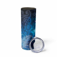 Aotearoa Taniko Matariki Skinny Tumbler Cosmic Blue LT7 - Polynesian Pride