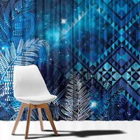 Aotearoa Taniko Matariki Window Curtain Cosmic Blue LT7 - Polynesian Pride