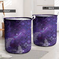 Aotearoa Taniko Matariki Laundry Basket Cosmic Violet LT7 - Polynesian Pride