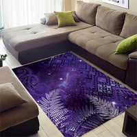 Aotearoa Taniko Matariki Area Rug Cosmic Violet