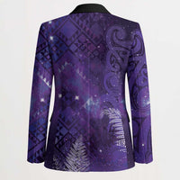 Aotearoa Taniko Matariki Blazer Cosmic Violet LT7 - Polynesian Pride