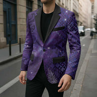 Aotearoa Taniko Matariki Blazer Cosmic Violet LT7 - Polynesian Pride