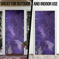 Aotearoa Taniko Matariki Door Cover Cosmic Violet LT7 - Polynesian Pride