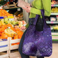 Aotearoa Taniko Matariki Grocery Bag Cosmic Violet LT7 - Polynesian Pride
