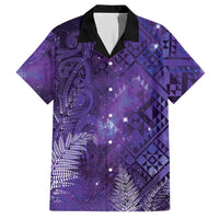 Aotearoa Taniko Matariki Hawaiian Shirt Cosmic Violet LT7 Purple - Polynesian Pride