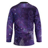 Aotearoa Taniko Matariki Hockey Jersey Cosmic Violet LT7 - Polynesian Pride