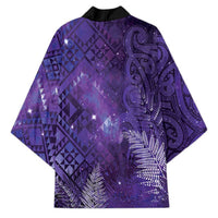 Aotearoa Taniko Matariki Kimono Cosmic Violet