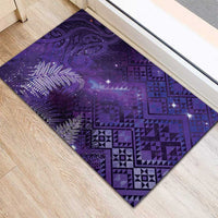 Aotearoa Taniko Matariki Rubber Doormat Cosmic Violet LT7 - Polynesian Pride