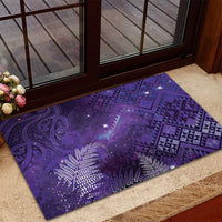 Aotearoa Taniko Matariki Rubber Doormat Cosmic Violet LT7 - Polynesian Pride