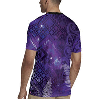 Aotearoa Taniko Matariki Rugby Jersey Cosmic Violet LT7 - Polynesian Pride