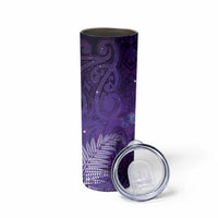 Aotearoa Taniko Matariki Skinny Tumbler Cosmic Violet LT7 - Polynesian Pride