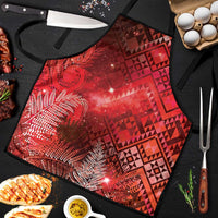 Aotearoa Taniko Matariki Apron Cosmic Red LT7 Red - Polynesian Pride