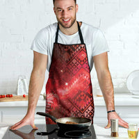 Aotearoa Taniko Matariki Apron Cosmic Red LT7 - Polynesian Pride