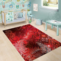 Aotearoa Taniko Matariki Area Rug Cosmic Red