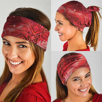 Aotearoa Taniko Matariki Neck Gaiter Cosmic Red LT7 - Polynesian Pride