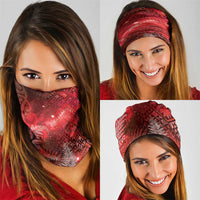 Aotearoa Taniko Matariki Neck Gaiter Cosmic Red LT7 - Polynesian Pride