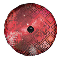Aotearoa Taniko Matariki Spare Tire Cover Cosmic Red LT7 - Polynesian Pride